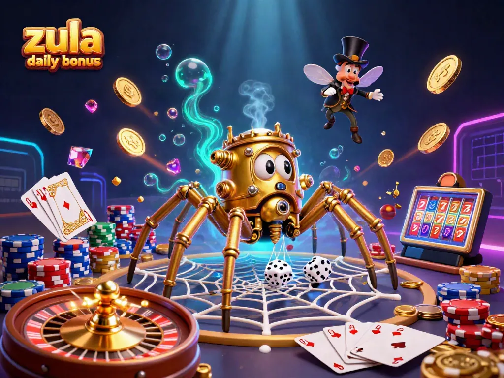 Claim the Zula Casino daily bonus of 10,000 Gold Coins and 1 SC while enjoying exciting casino games.