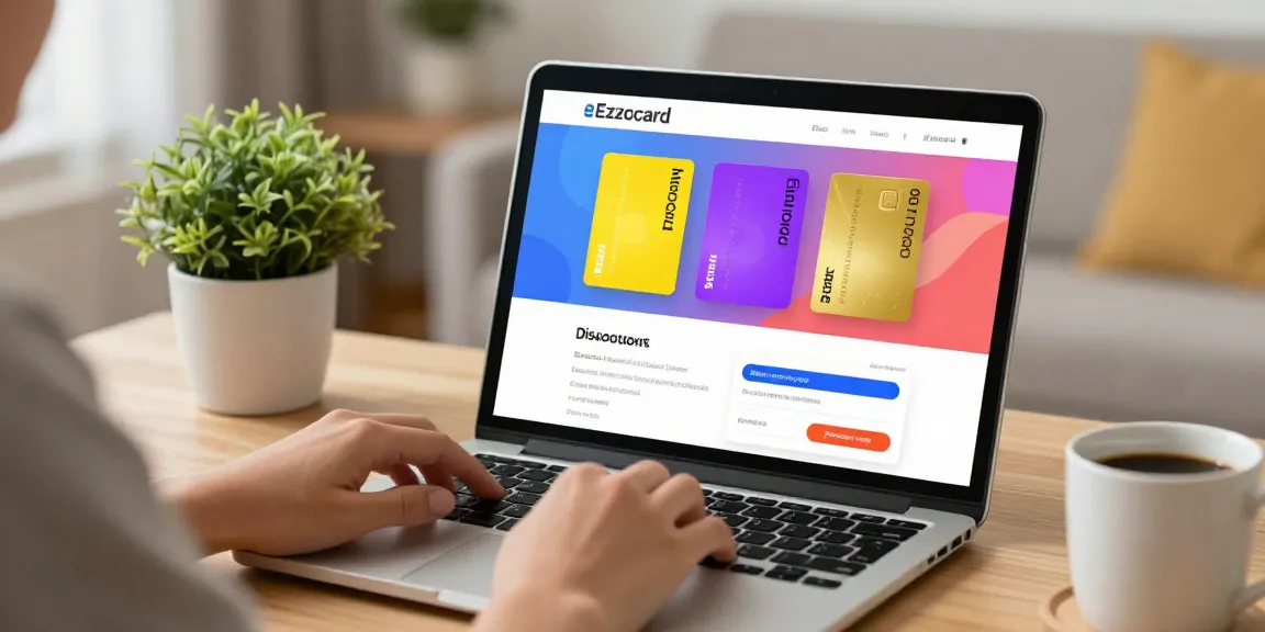Engaged user exploring ezzocard.com to purchase virtual prepaid cards seamlessly.