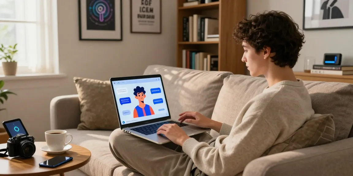 Engage with crush ai in a relaxing digital interaction setting showcasing vibrant chatbot characters.