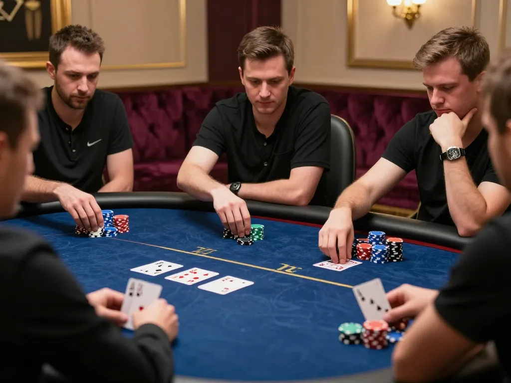 The excitement of high-stakes poker at https://ta88.nl/ with players strategizing their next move.