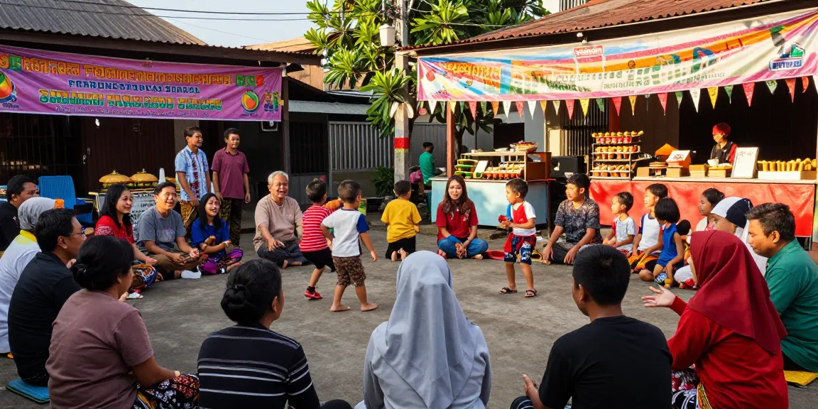 Aktivitas komunitas lokal di Sakarya Taraf Indonesia, Leci123, menunjukkan interaksi masyarakat yang hangat.