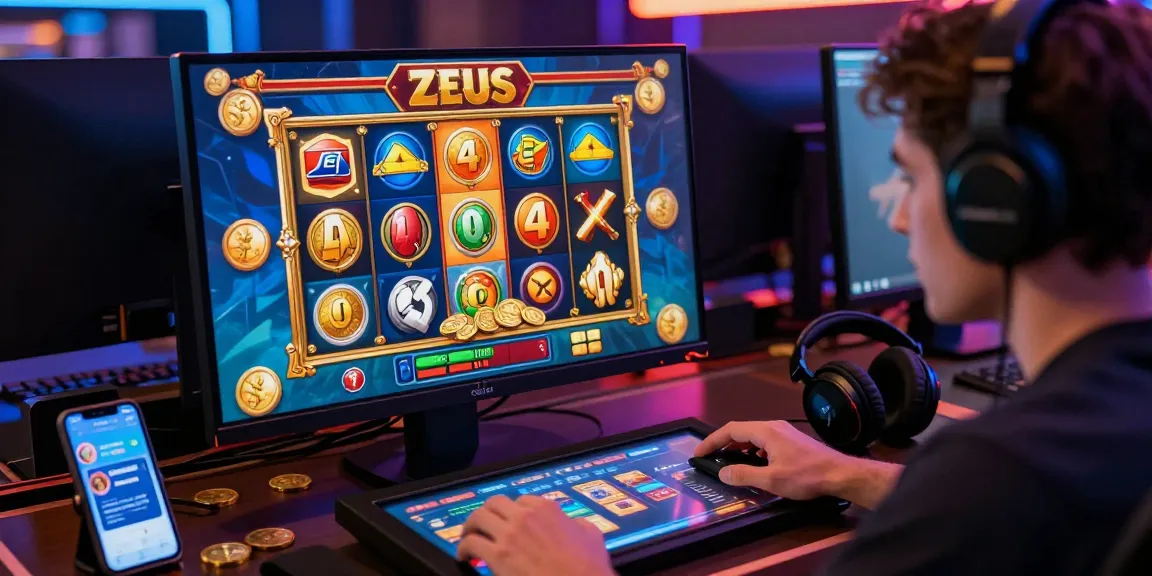 Exciting player engaging with ZEUS SLOT online, showcasing vibrant graphics and immersive gaming experience.