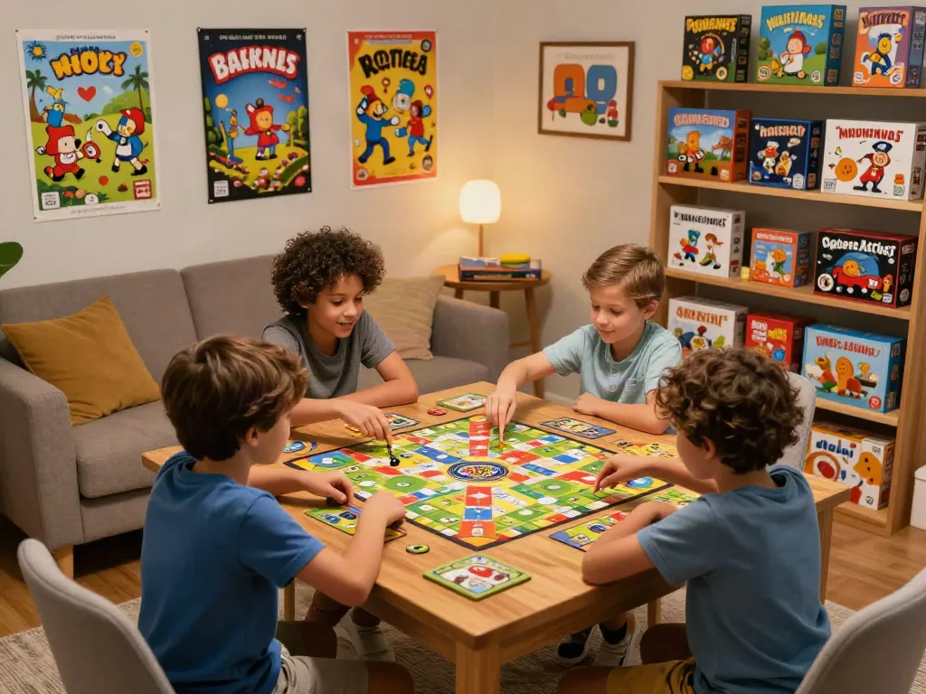 Enjoying a family game night featuring popular games like Viagra.