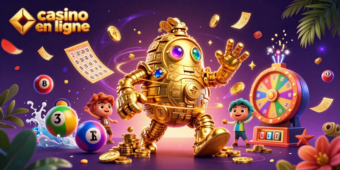 Vivez l'excitation des jeux de casino en ligne avec des personnages en 3D et des éléments animés.