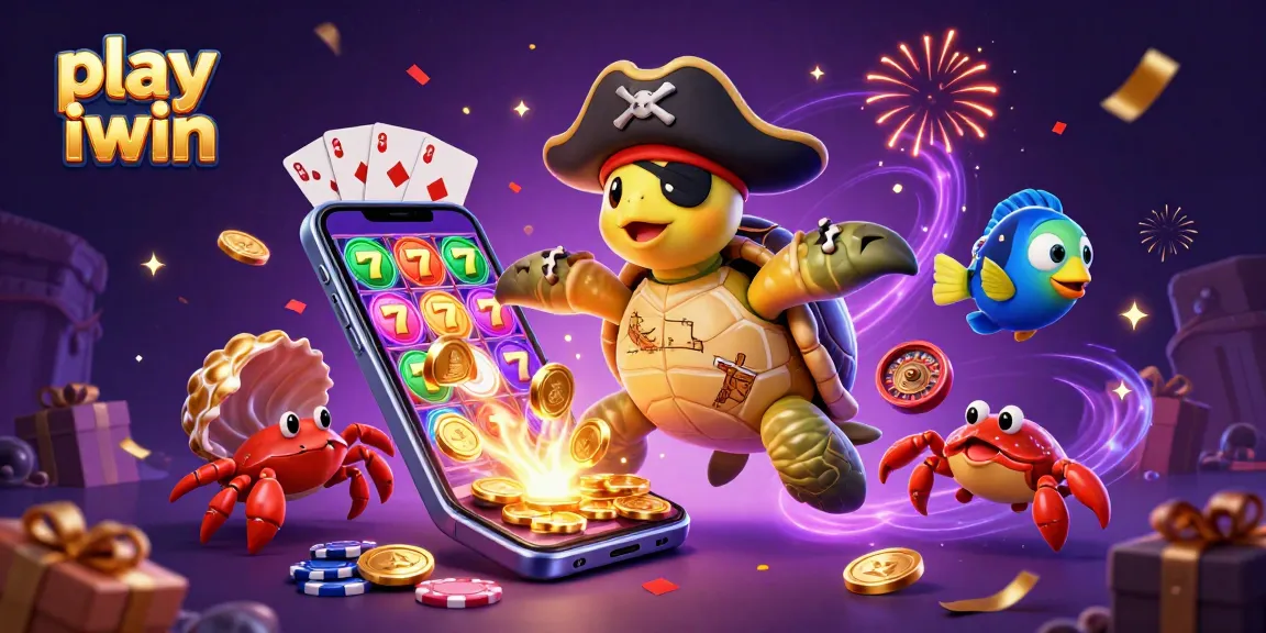 Engage in fun adventures as you play iwin with vibrant cartoon characters and casino elements.