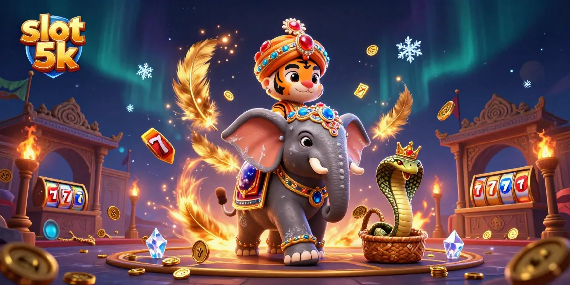 Spin the slot 5k reels in an enchanting 3D illustration featuring a royal maharaja theme.