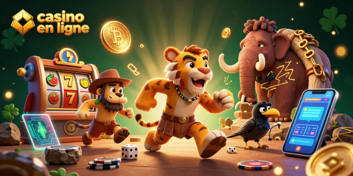 Jouez à un casino en ligne avec des hommes préhistoriques, représentant une scène animée et riche en détails.