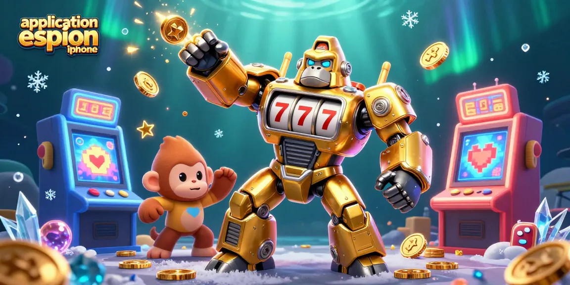 Vérifiez votre application espion iPhone, avec une machine à sous dynamique illustrant la collecte de données.