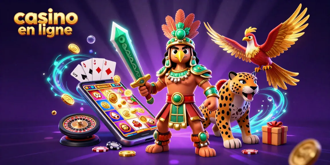 Casino en ligne : Jouez à des machines à sous avec des guerriers aztèques épiques et des jeux palpitants.
