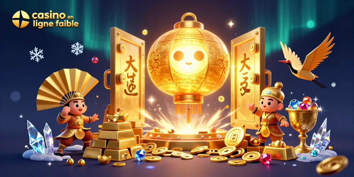 Jouez au casino en ligne fiable et gagnez avec notre illustration dynamique et colorée.