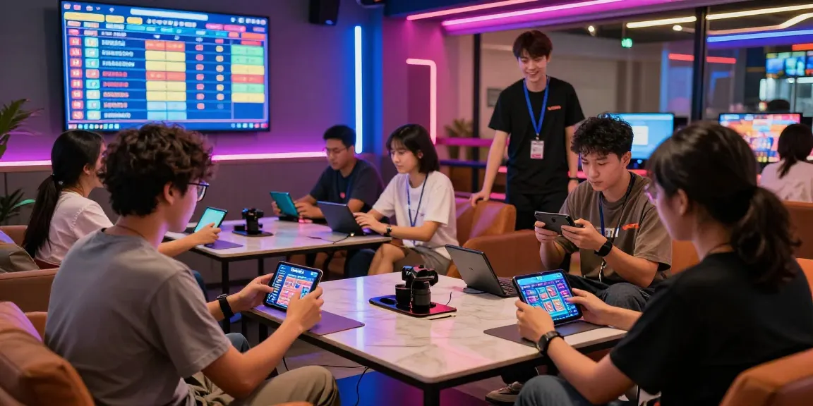 Pengalaman bermain DIANA4D di lounge modern dengan gamer aktif dan suasana seru.