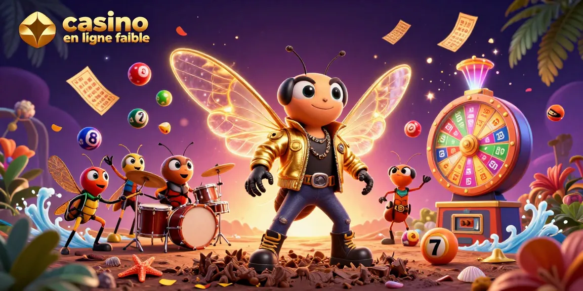 Partie de casino en ligne fiable avec une rock star et des éléments de jeu dynamique animant l'image.