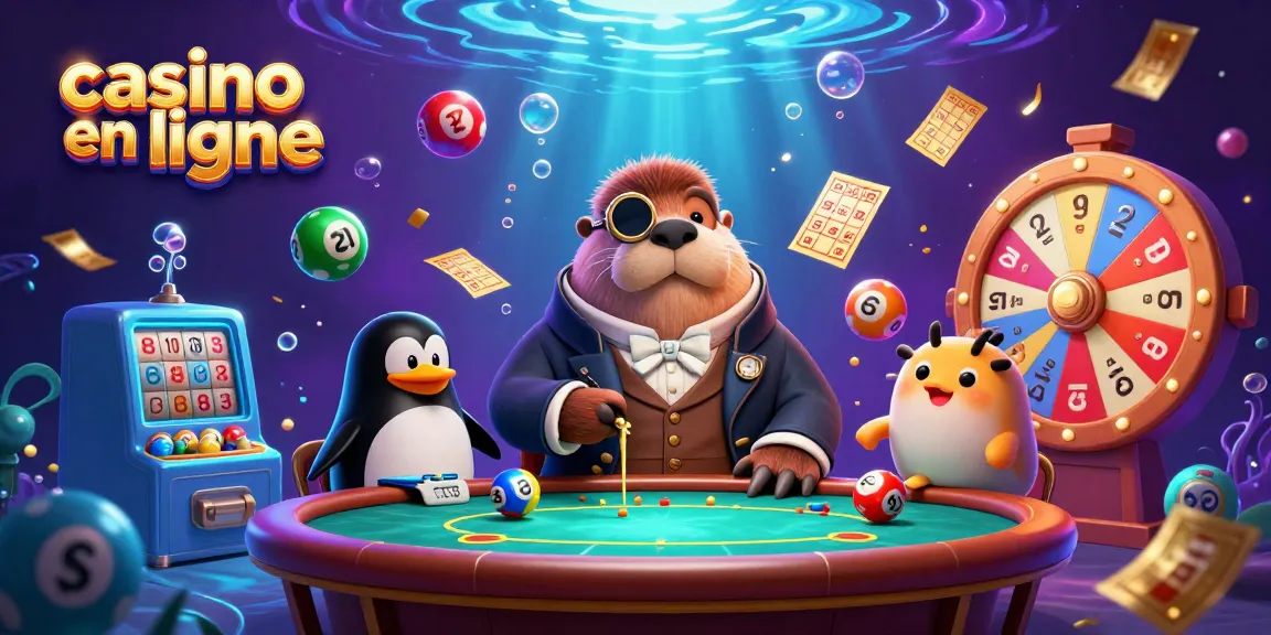 Jouer à casino en ligne avec un morse et un pingouin dans un décor sous-marin coloré.