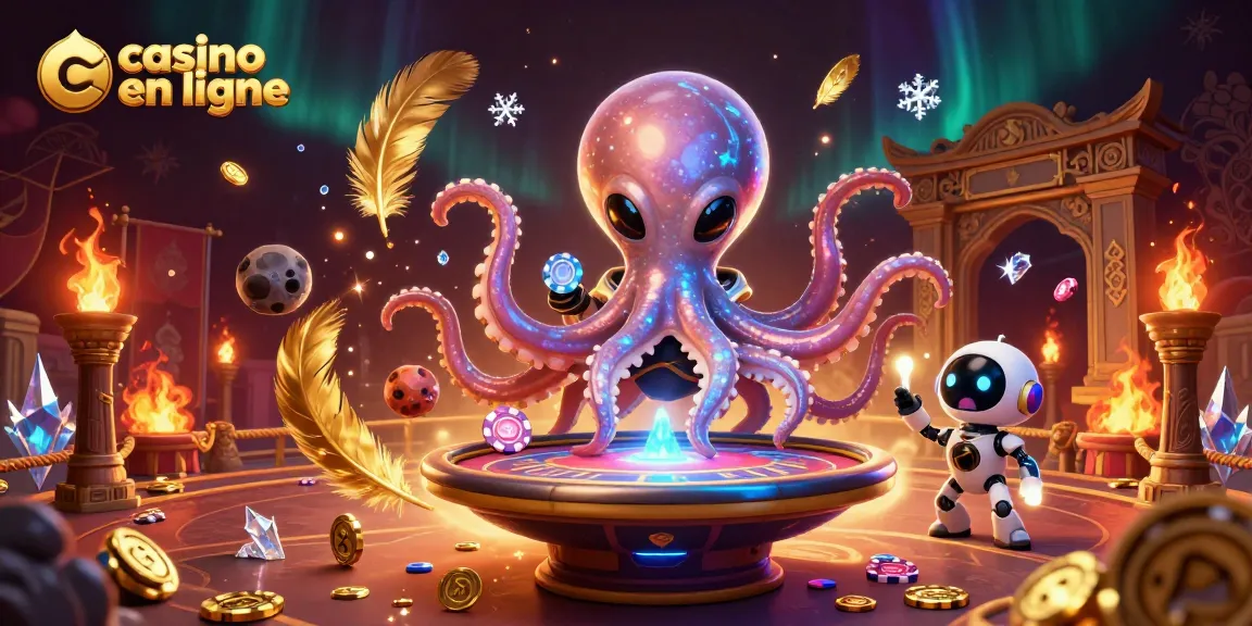 Jouer à des jeux dans un casino en ligne rempli de couleurs et d'effets lumineux captivants.