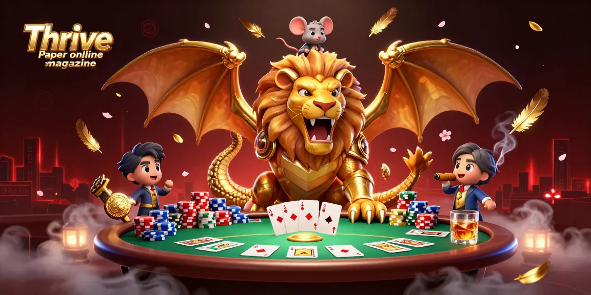 Engage in thrilling poker at Thrive Paper online magazine with the powerful chimera and brave mouse jockey.