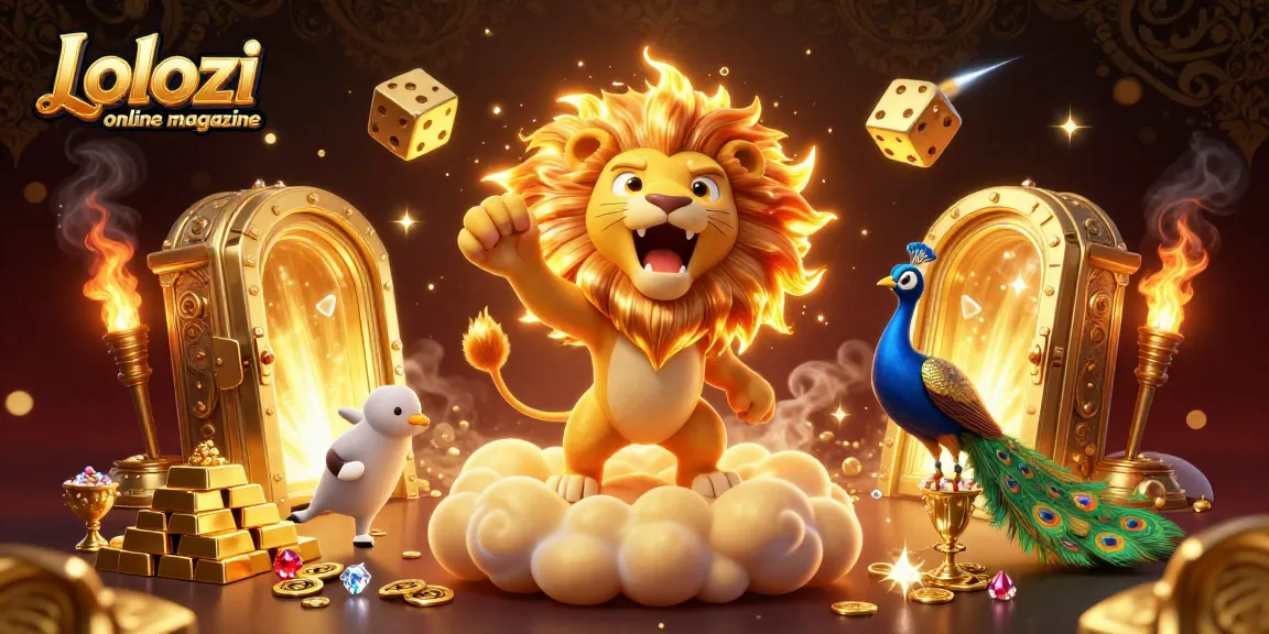 Lolozi online magazine showcases exciting cartoon casino scene with vibrant characters and rich gambling elements