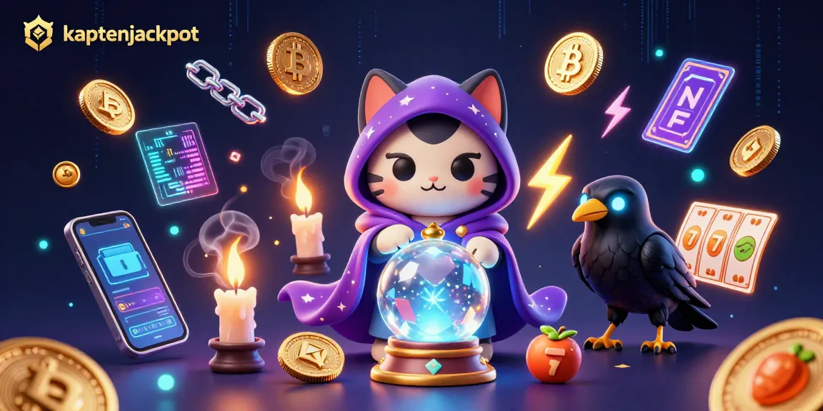 Engage in thrilling jackpots with kaptenjackpot and vibrant crypto-themed casino elements.