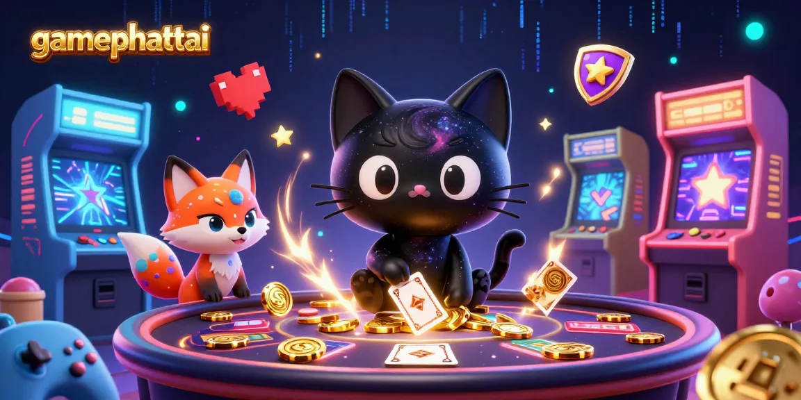 Engage with gamephattai's cosmic casino world filled with vibrant colors and dynamic gaming elements.