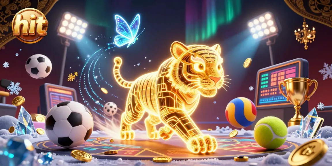 Experience thrilling hits at the digital casino with our golden tiger and holographic butterflies.
