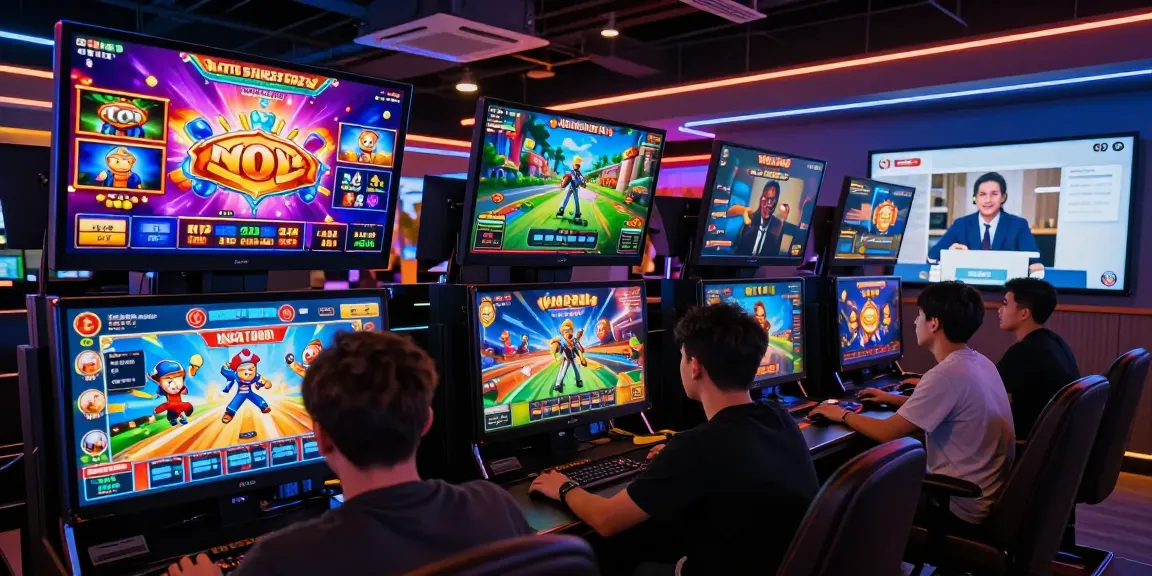 Engaging RTP NAGA2000 digital gaming scene showcasing players, vibrant graphics, and live support.