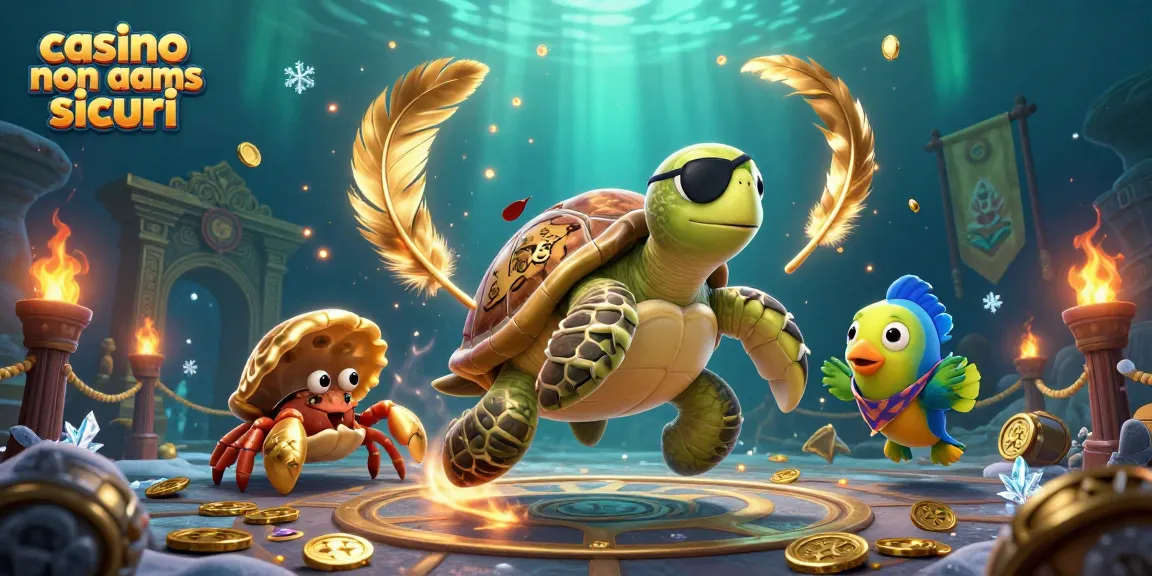 Scopri i casino non AAMS sicuri con personaggi fantastici in un'illustrazione 3D ricca di dettagli.