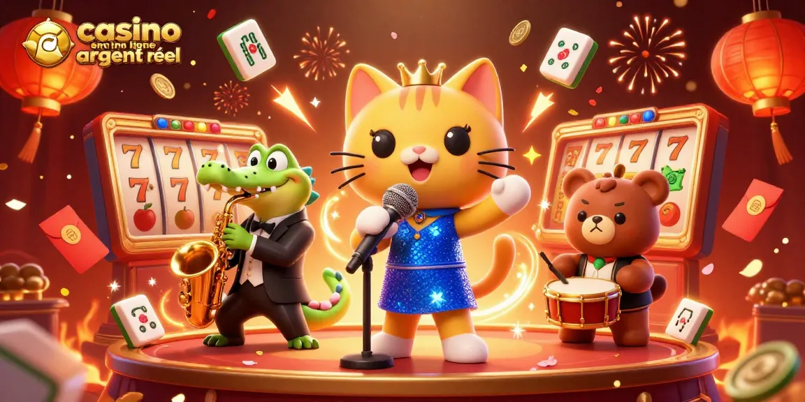 Plongez dans le monde des jeux de casino en ligne argent réel avec des personnages animés captivants et des éléments riches.