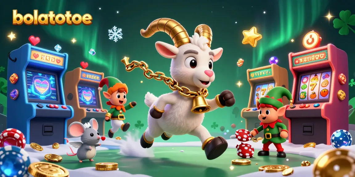 Engage with bolatotoe's vibrant casino scene featuring Krampus and lively gaming action.