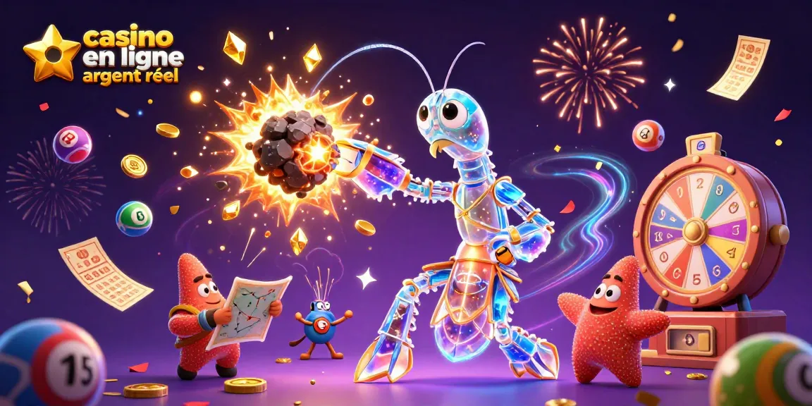 Profitez de l'expérience de casino en ligne argent réel avec des personnages dynamiques et des éléments de jeu captivants.
