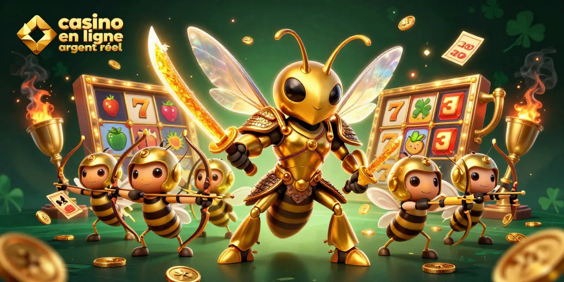 Découvrez l'univers du casino en ligne argent réel avec une illustration dynamique de jeu.