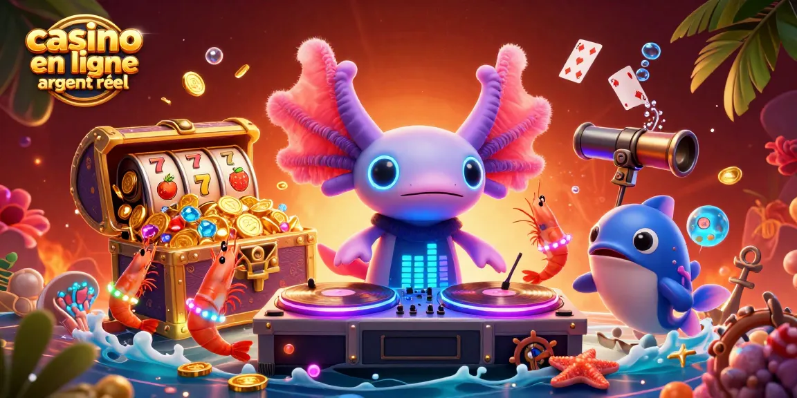 Profitez d'une expérience de casino en ligne argent réel avec des personnages animés colorés et des jeux captivants.