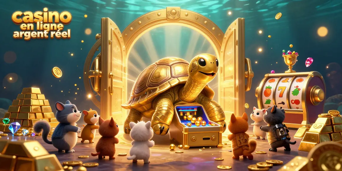 Jouer à des jeux captivants sur casino en ligne argent réel avec un décor de casino scintillant.