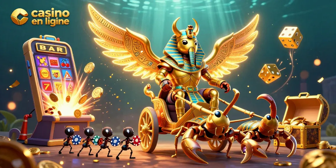 Jouez à casino en ligne avec des machines à sous et des jackpots explosifs réunis dans une scène festive.