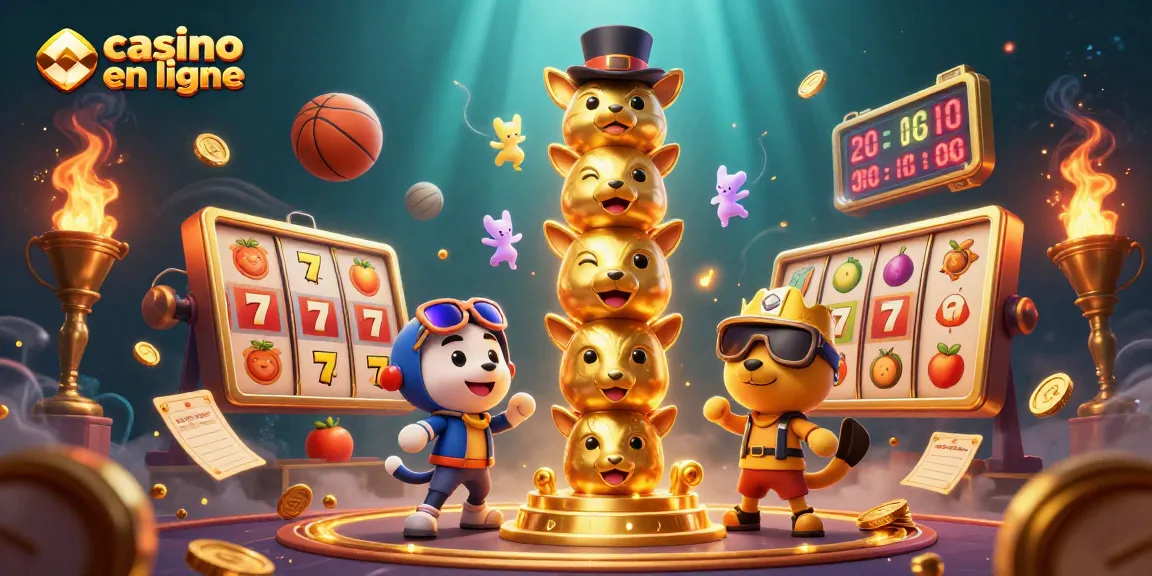 Jouer à casino en ligne avec la machine à sous, gain jackpot symbolique et éléments dynamiques autour.