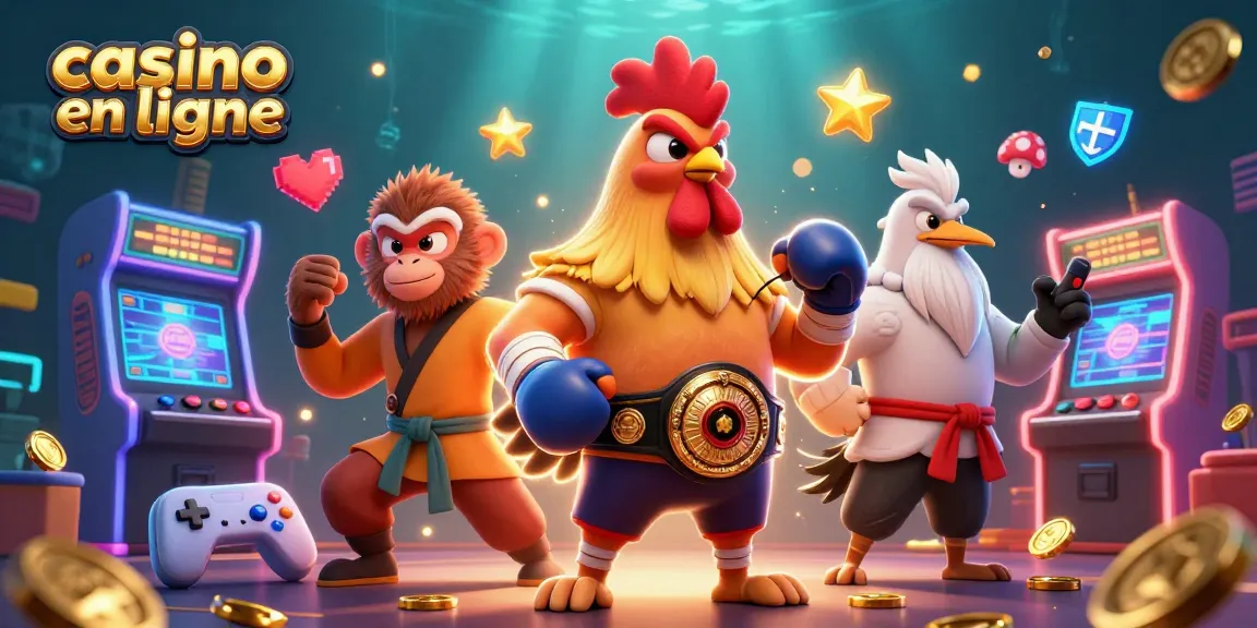 Plongez dans l'univers des jeux avec casino en ligne, où un combat épique se déroule.