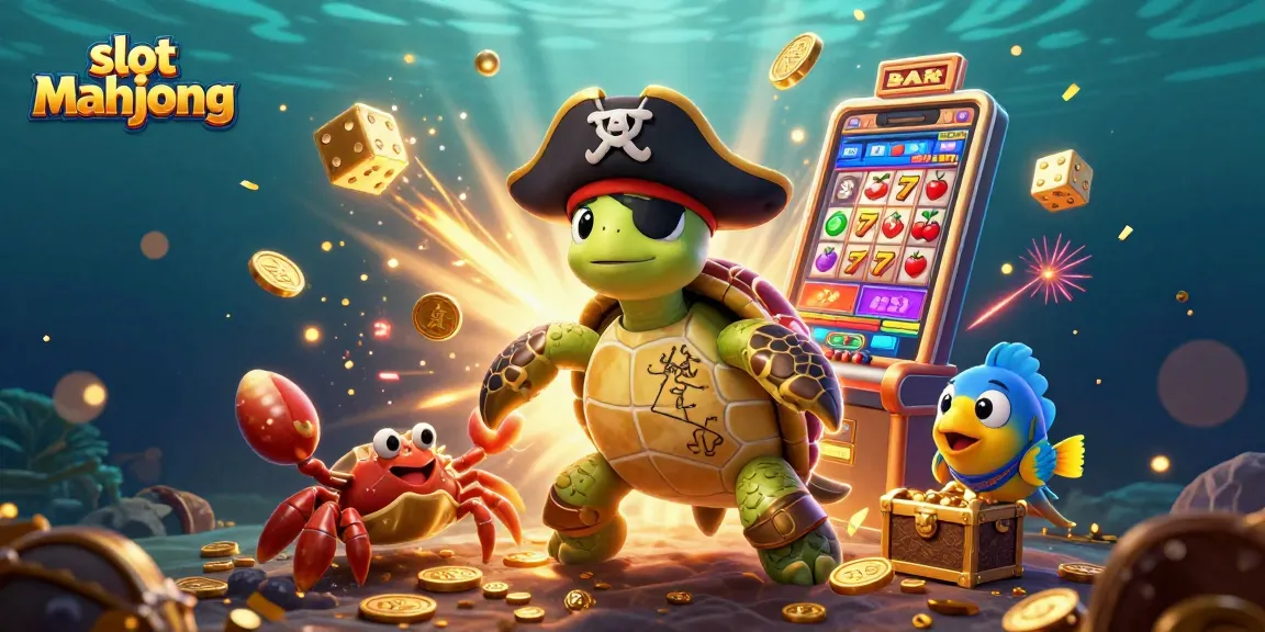 Slot mahjong dengan karakter kura-kura bajak laut dan kerang emas beraroma harta karun yang menakjubkan.